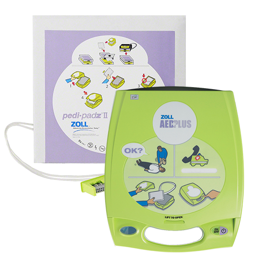 ZOLL AED Plus + Pedi Padz II (Electrode Pads for Pediatric) - AED Indonesia